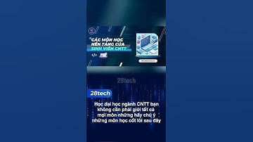 Các môn học quan trọng cơ sở ngành CNTT