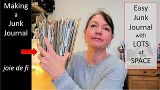 Craft With Me ⭐ MAKING a JUNK JOURNAL with SPACE to Fill The Pages ✅