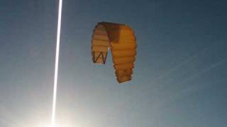 Yagu, a sled kite Yagu is ribless two skin sled kite, similar to a pan flute. http://2e5.com/kite/yagu/