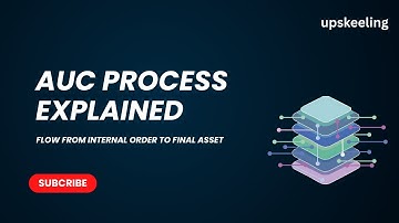 SAP S4HANA AUC Process Explained | Step-by-Step Flow from Internal Order to Final Asset | upskeeling
