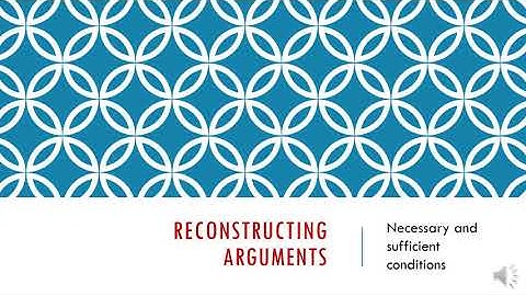Reconstructing Arguments