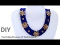 How To Make Silk Thread Necklace At Home..!
