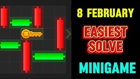 8 February Mini Game 100% Easily Solved Today | Hamster Kombat Mini Game 8 February | Mini Game