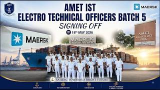 Full ETO Batch 5 Signing Off ⚓ | AMET IST Maersk Centre of Excellence 18 May 2k26 News