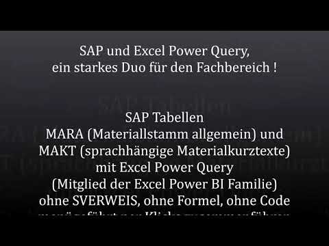 SAP MARA, MAKT