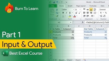 Create an Input and Output Table | Excel