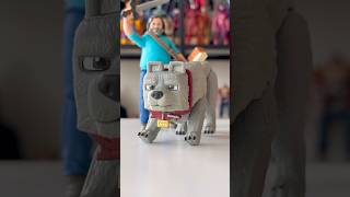 Unboxing Dennis from the Minecraft movie! #minecraft #minecraftshorts #unboxing #dog #doggo