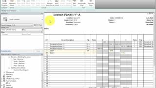 Creating Panel Schedules