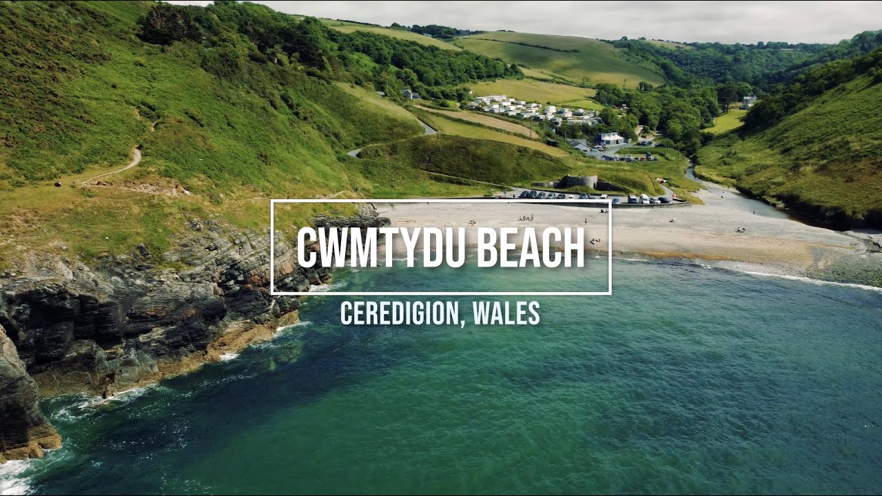 Cwmtydu Beach, Ceredigion Wales - DJI Mini 2 4k