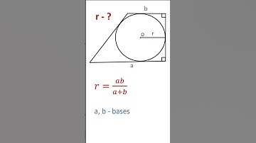 Circle Inscribed in a Right Trapezoid.