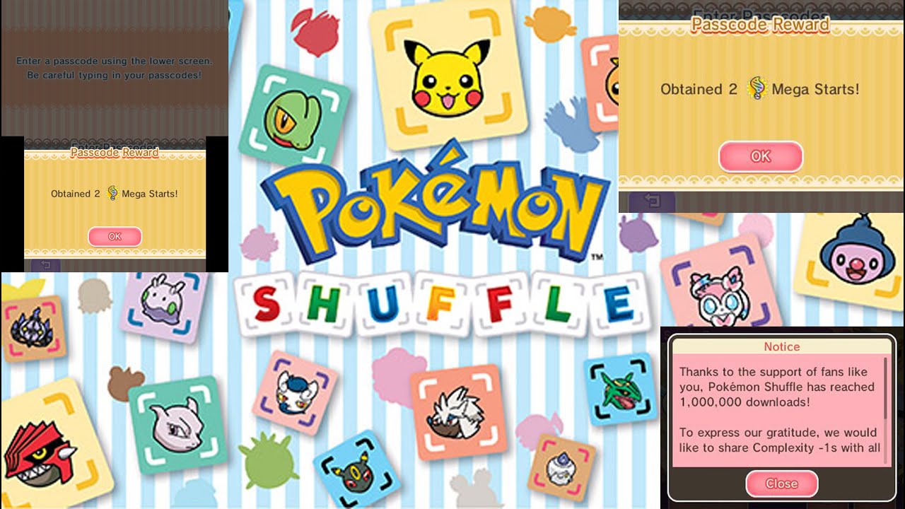 pokemon shuffle passcodes june 2017 pokemon shuffle passcodes june 2017