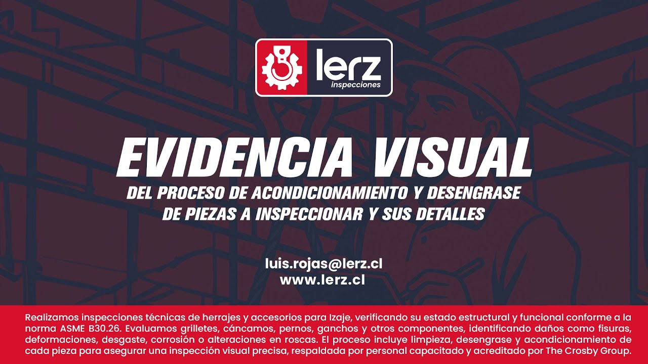 LERZ Servicios | Proceso de acondicionamiento y desengrase de piezas de herraje a inspeccionar.