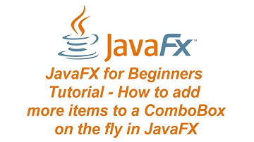 JavaFX and MySQL for Beginners Tutorial - How to add more items to JavaFX ComboBox on the fly
