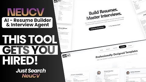 NeuCV: The AI Resume Builder & Interview Coach You NEED for 2025!