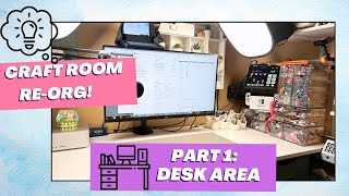 Craft Room Reorg Process: Part 1: My Desktop Area (so far!)