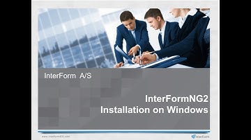 Installing InterFormNG2 on Windows