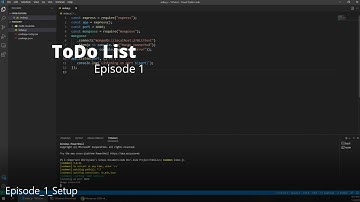 ToDo List Episode 1 | Getting Everything Setup