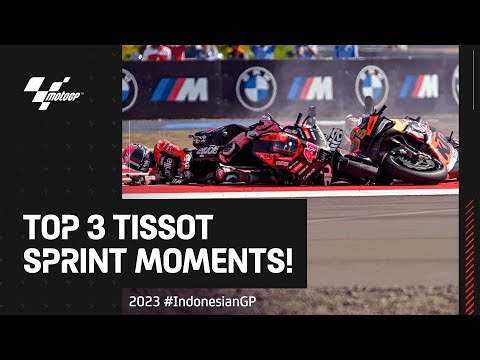 Top 3 #TissotSprint Moments 🔄 | 2023 #IndonesianGP