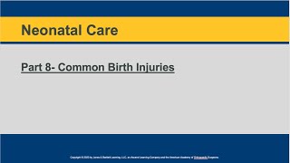 Module 2-1 Lecture 8: Common Birth Injuries