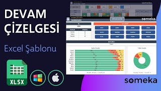 Devam Çizelgesi Excel Şablonu Katılım Takibi
