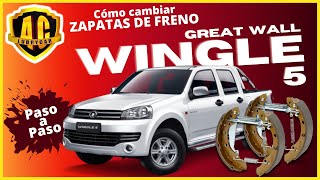 COMO CAMBIAR ZAPATAS DE FRENO EN GREAT WALL - WINGLE 5 (Parte 1)