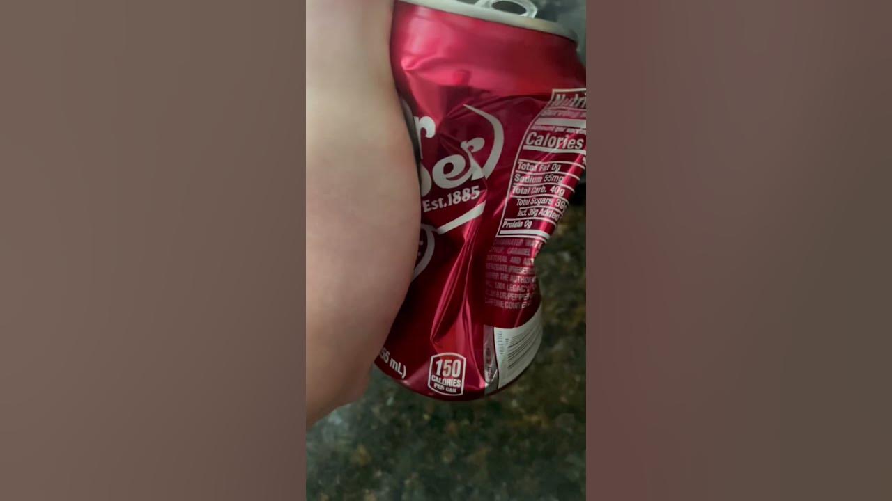 Crushing a Soda Can! SMASHED! Satisfying Sounds YouTube