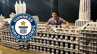 World's LARGEST house of cards! | Guinness World Records