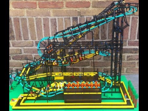 Working Inverted LEGO Roller Coaster!