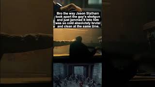 The Beekeeper (2024) - Jason Statham took apart the guy's shotgun and jammed it into him