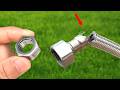 A simple way to quickly and securely repair stainless steel water pipes! DIY