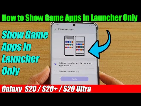 Video Galaxy S20/S20+: How to Show Game Apps In Launcher Only - youtube