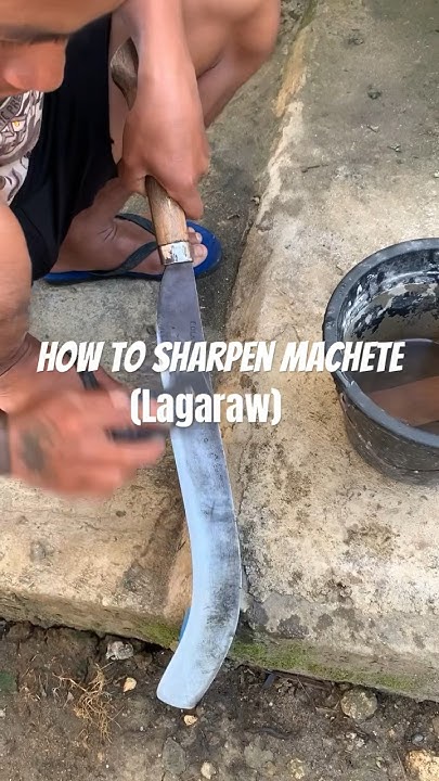 How To Sharpen Machete With Sharpening Stone #diy #Howto #