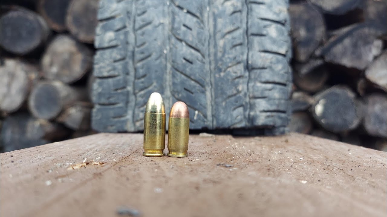 380 VS 9mm VS Tires - YouTube