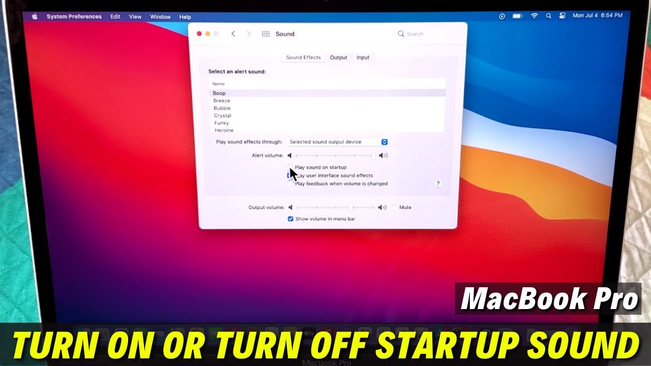How To Enable Or Disable Startup Sound On MacBook Pro YouTube