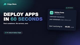 CApp Store – Deploy Open Source Apps in One Click