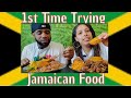 ‼️1st Time Trying Jamaican Food‼️ Jerk Chicken and Stewed Beef and Vegan Veggies Mukbang Eating Show