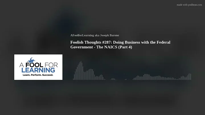 Foolish Thoughts #287: Doing Business with the Fed...