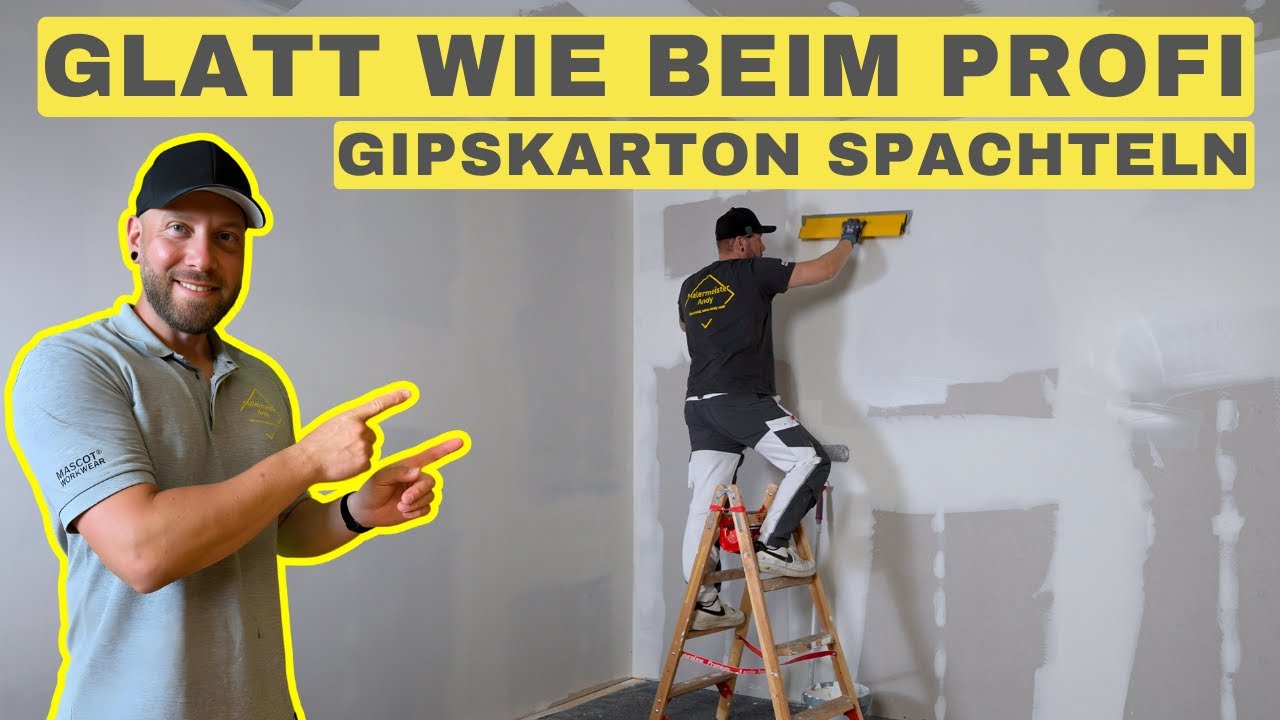 So spachtelst du Gipskarton richtig 