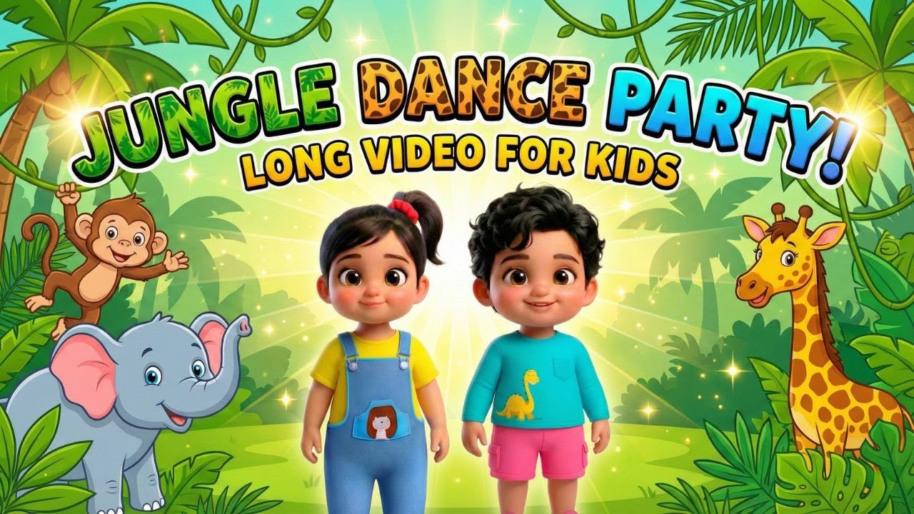 Jungle Dance Party! 🦁🐘 | Fun Animal Song for Kids