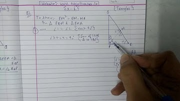 Chapter 6 Exercise 6.5 (Q1 Q2) || Triangles|| class 10 maths
