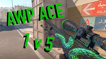 AWP Ace in a 1v5 situation