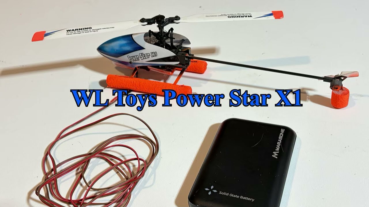 Tethered “flying wires” demoed using WL Toys Power Star X1 Brush-less helicopter.