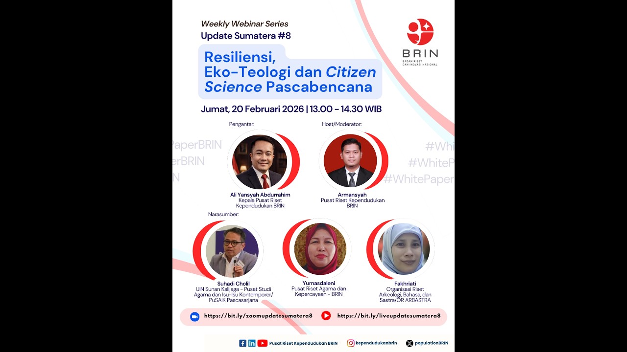 Weekly Webinar Series – Update Sumatera #8  PRK BRIN