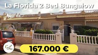 €167,000 La Florida Bungalow 🇪🇸 | 2 Bed | Roof Garden | Community Pool