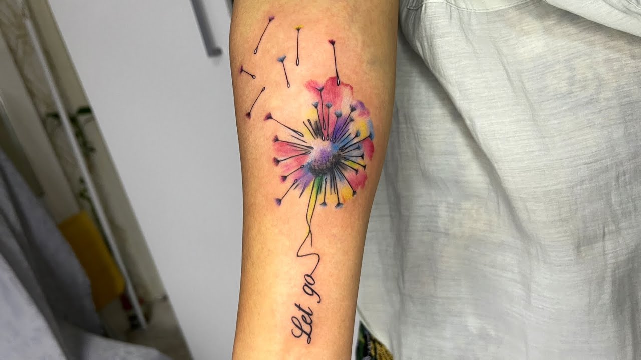 Beautiful Dandelion Temporary Tattoos Women Realistic Flying - Temu Germany