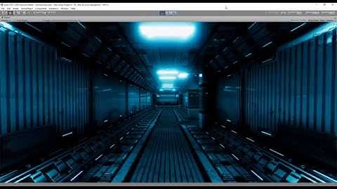 Unity Procedural Materials Sci-Fi Hallway Timelapse