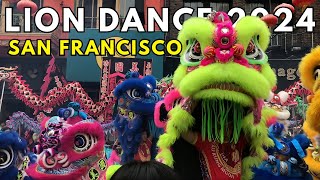 Lion Dance in New Years Chinatown San Francisco 2024