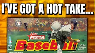 A HOT TAKE SOME OF YOU WON'T LIKE.... | 2024 Topps Heritage Hobby Box Review