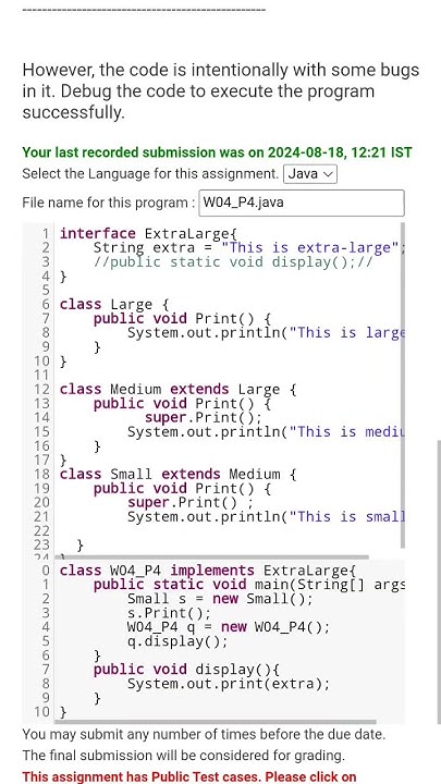 Nptel Programming in java Week 4 programming assignment 4 # ...