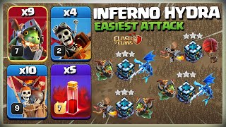 Start using This Attack! Th13 Inferno Dragon Attack with Skeleton Spell | Th13 Inferno Hydra coc